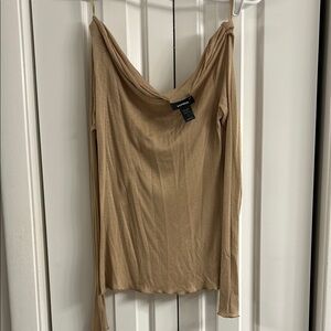 Express Tan Long Sleeve Women's Top